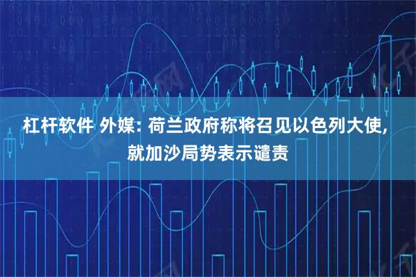 杠杆软件 外媒: 荷兰政府称将召见以色列大使, 就加沙局势表示谴责