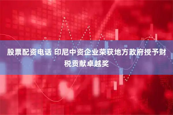 股票配资电话 印尼中资企业荣获地方政府授予财税贡献卓越奖